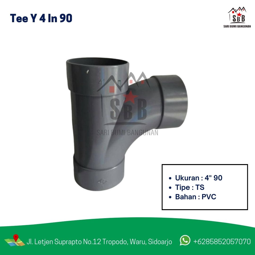 Tee Y 4in 90